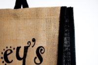 Lilley's Large Brown/Black Jute Bag